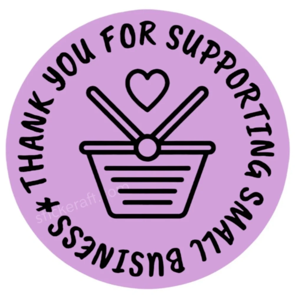 Pack of 100 Stickers | thank you Stickers 2 in round| Packaging Supplies NWT